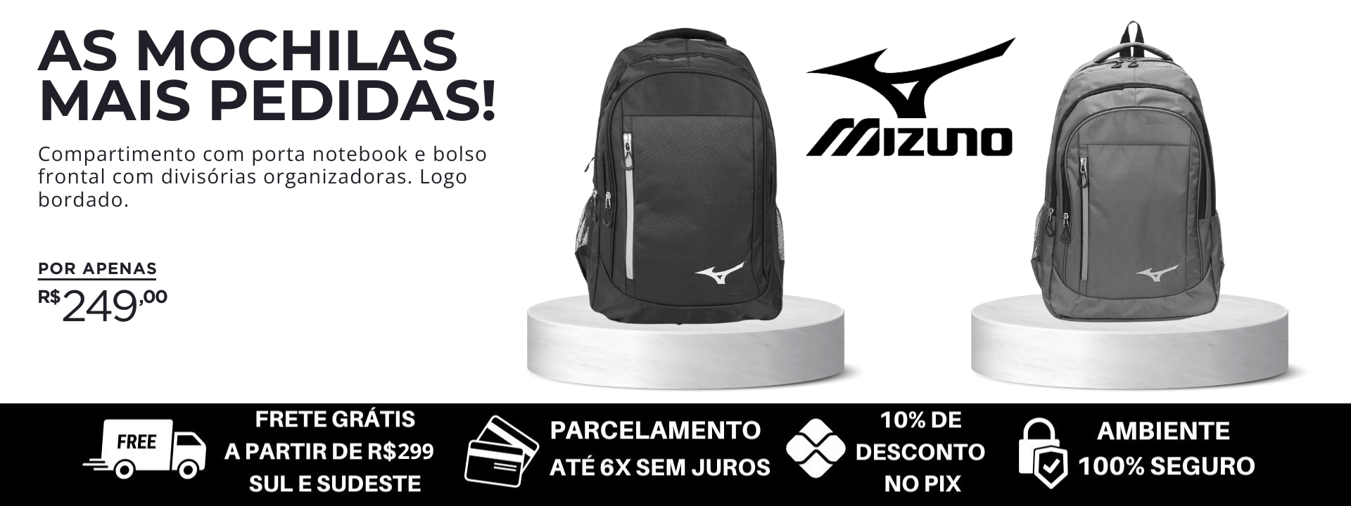 Mochilas Mizuno