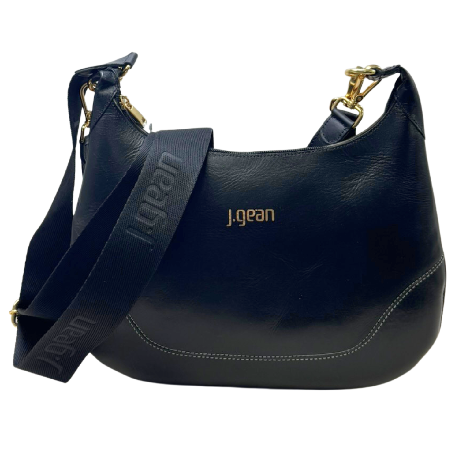 Bolsa JGean MB0050 Couro Natural com Alça Transversal
