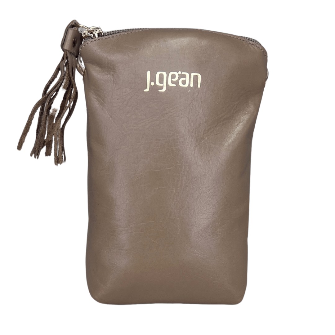 Bolsa JGean NC0049 Couro Natural com alça transversal