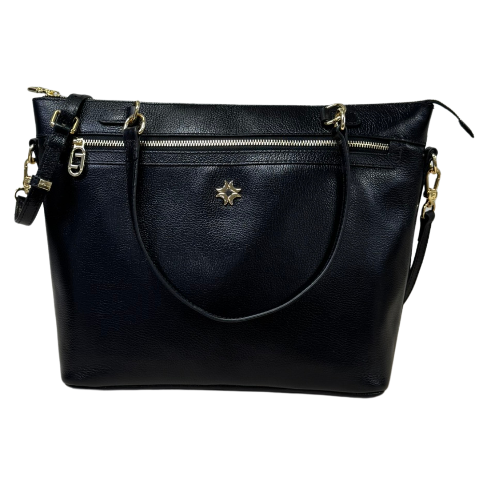 Bolsa Luz da Lua 2000671 Couro Natural New Ridge Preto