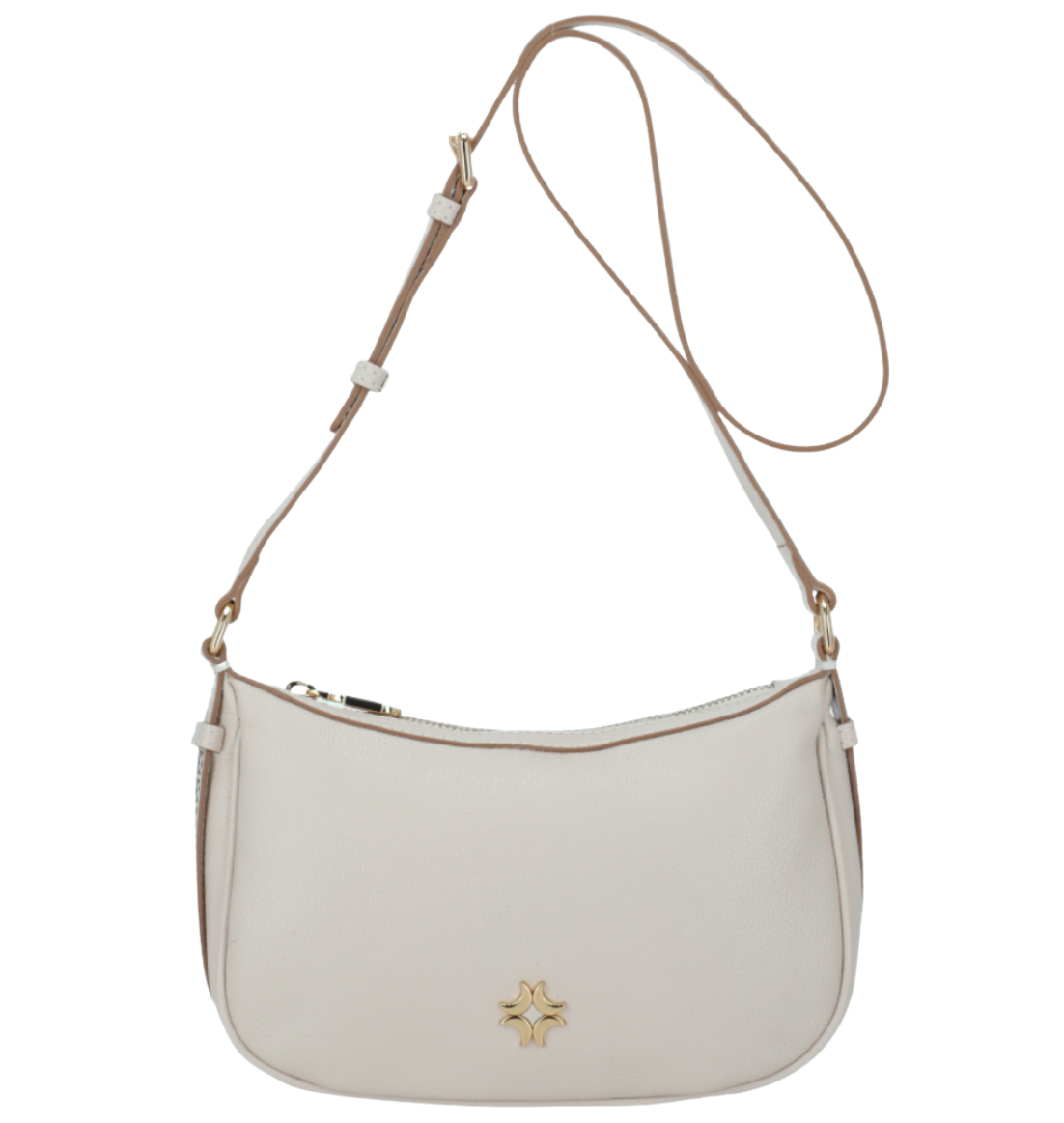 Bolsa Luz da Lua 2000719 Couro Natural New Ridge Panna