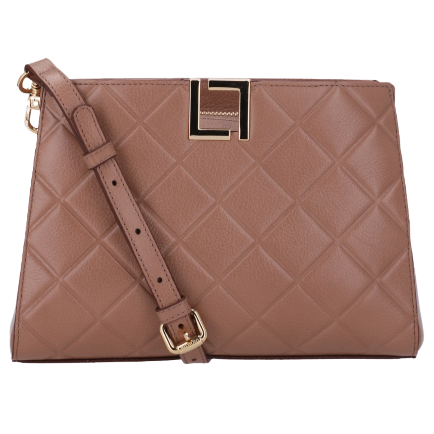 Bolsa Luz da Lua 2000774 Couro Natural Atacama Mousse