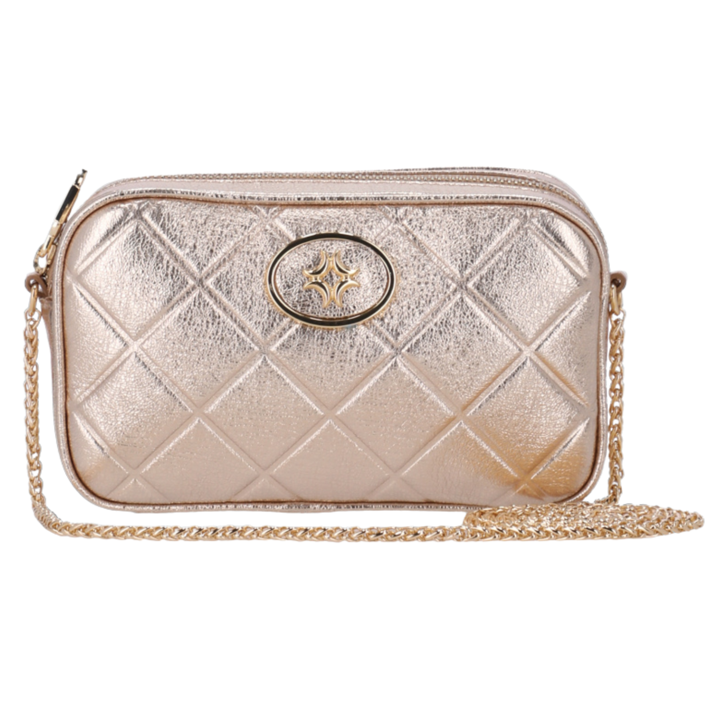 Bolsa Luz da Lua 2000775 Couro Natural Venus Ouro