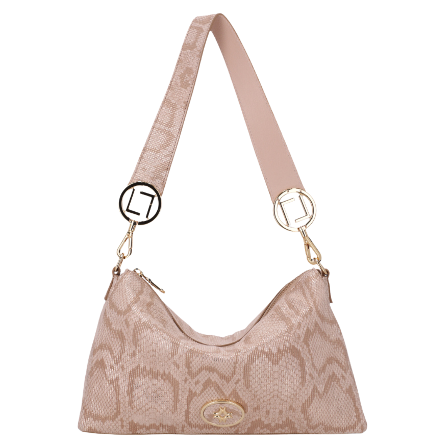 Bolsa Luz da Lua 2000778 Couro Natural Snake Saara