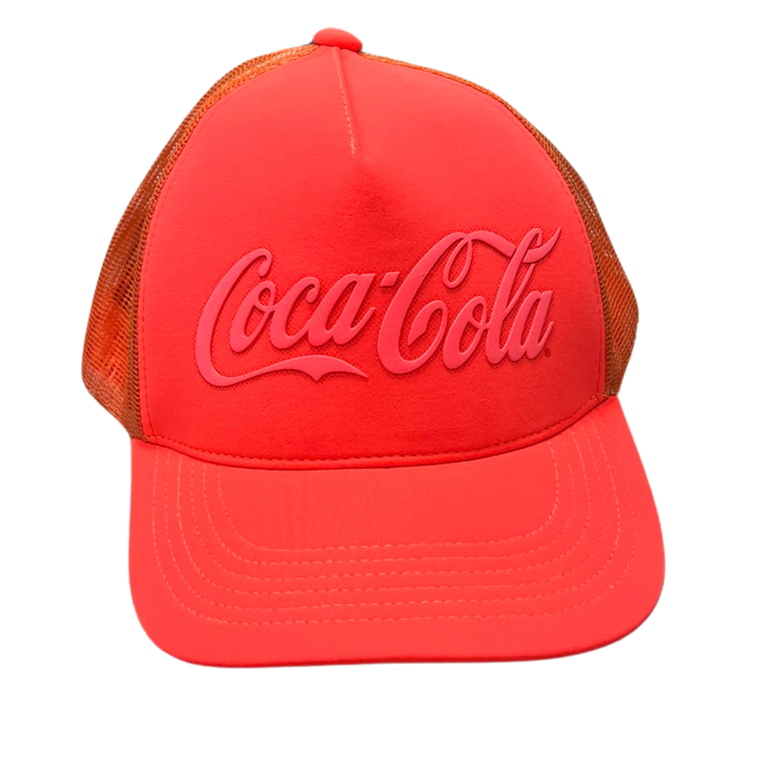 Boné Coca-Cola 38882 Silk Relevo Frontal Laranja