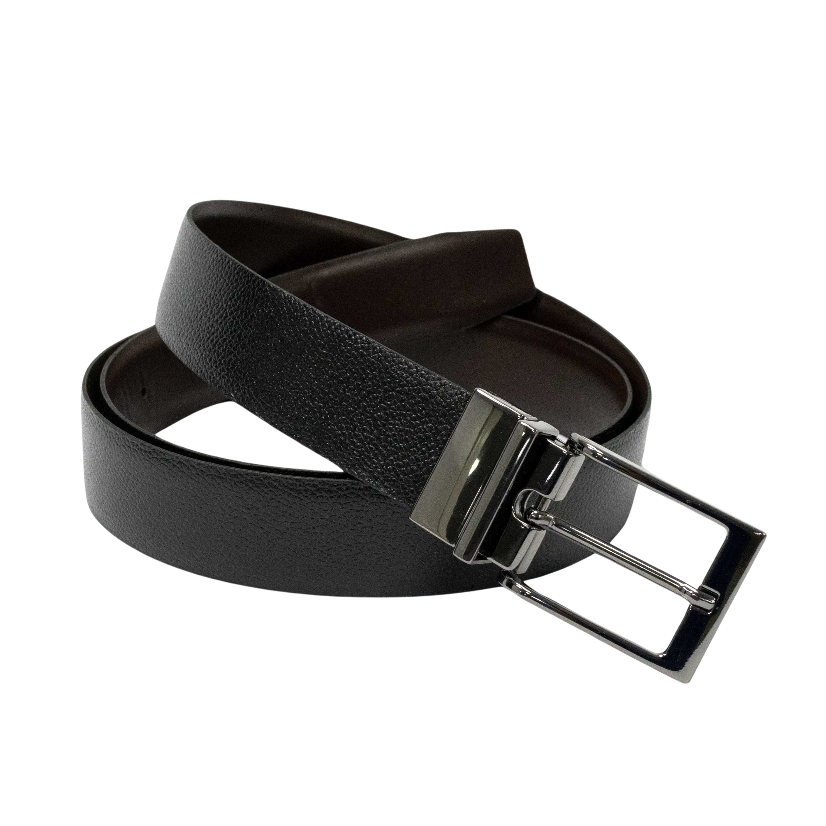 Cinto Fasolo G396161504 Couro Natural Reversível 2 em 1 Preto