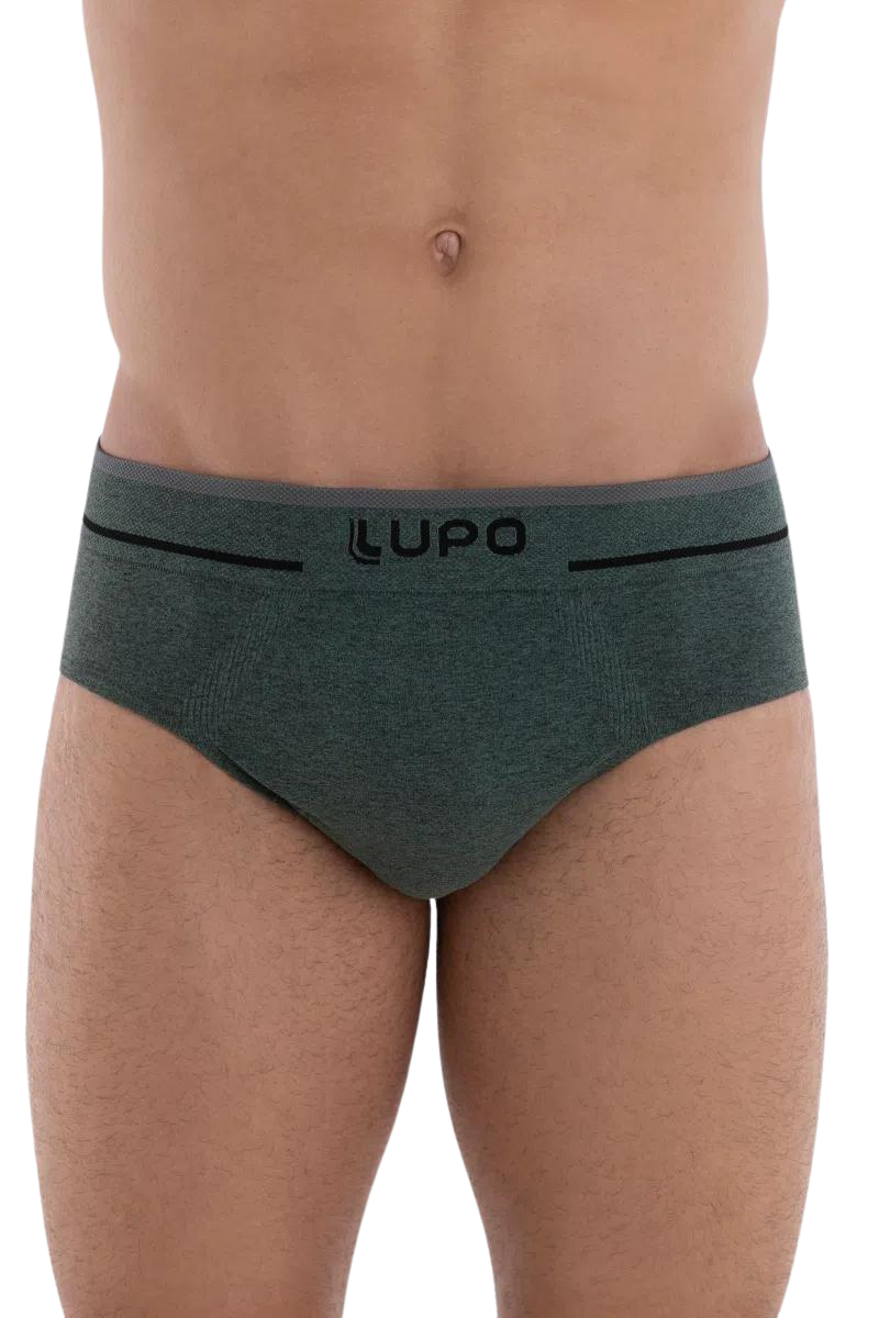 Cueca Lupo 00624-003 Texturizada Oliva - Islen Calçados