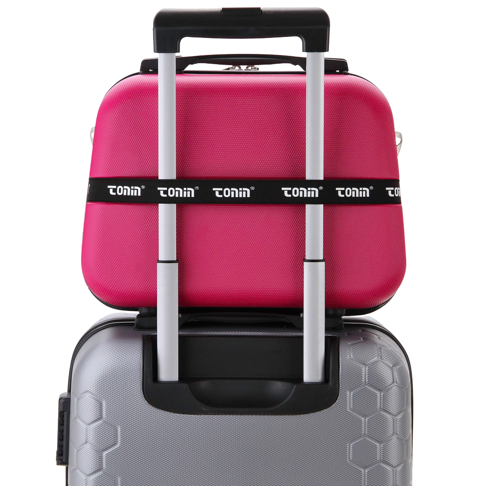 Frasqueira Tonin 2095 Necessaire Oval Magenta - Islen Calçados