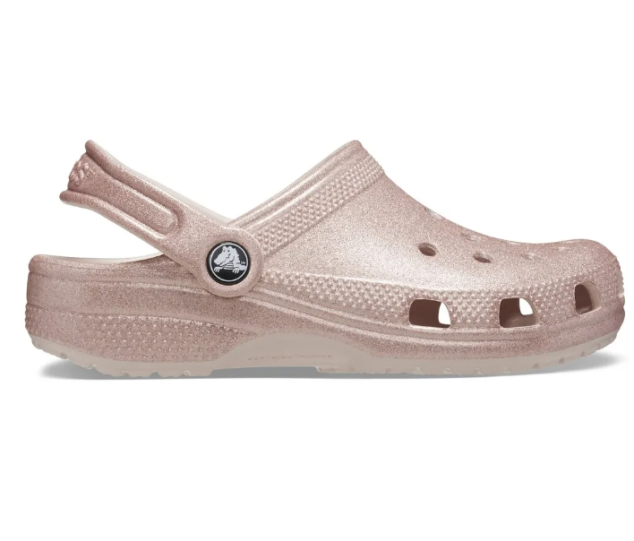 Babuche Crocs 206993-WV Classic Clog K Glitter Rosa 