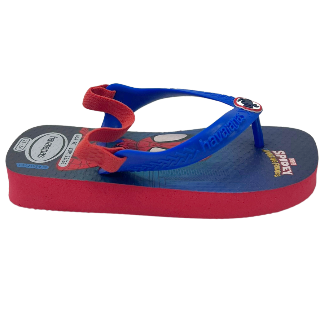 Chinelo Havaianas Baby Marvel FC Spider Vermelho 