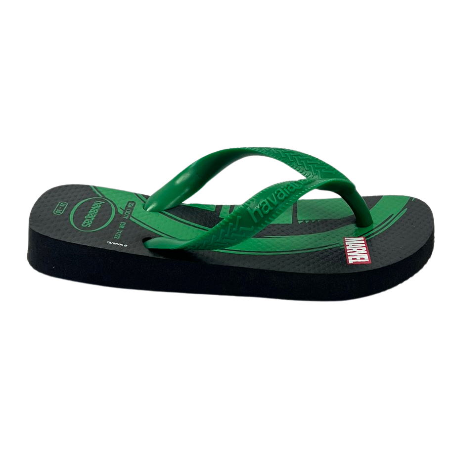 Chinelo Havaianas Marvel Hulk Preto 