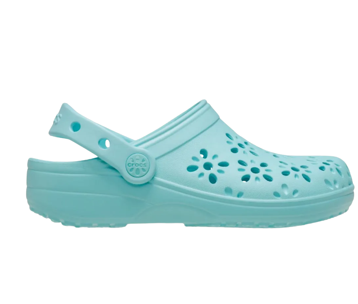 Babuche Crocs 210944 Classic Floral Turquesa