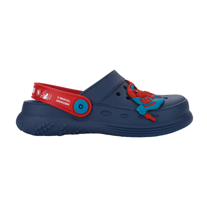 Babuche Grendene 23235 Marvel Spider-man Marinho