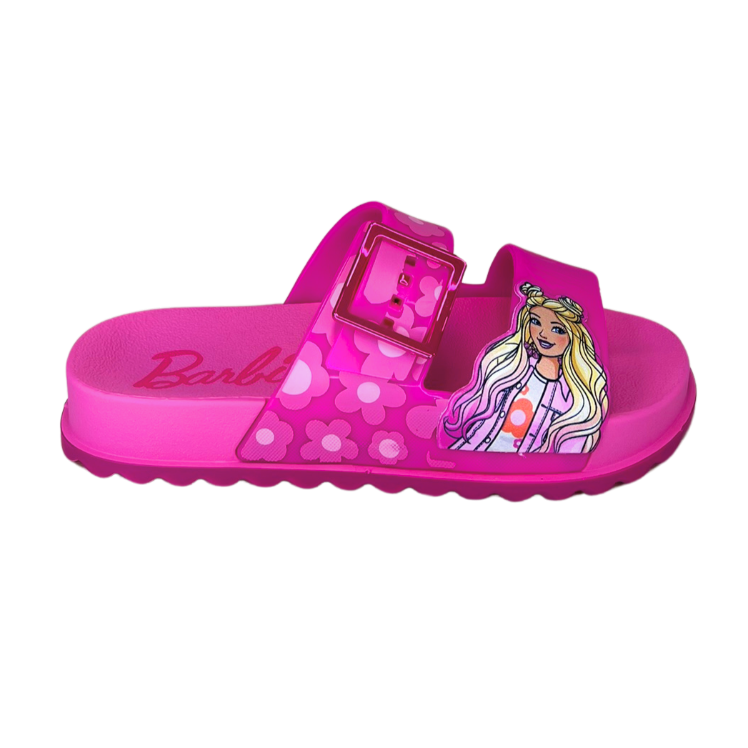 Chinelo Barbie 22899 Logomania Slide Rosa