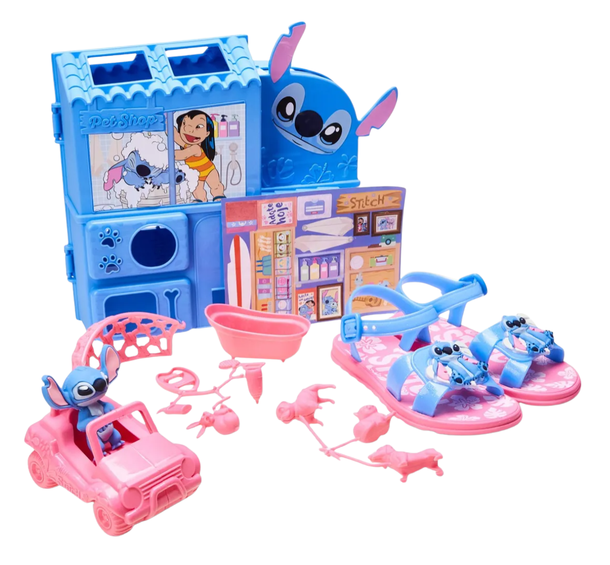 Sandália Grendene 23321 Stitch Pet Shop Azul