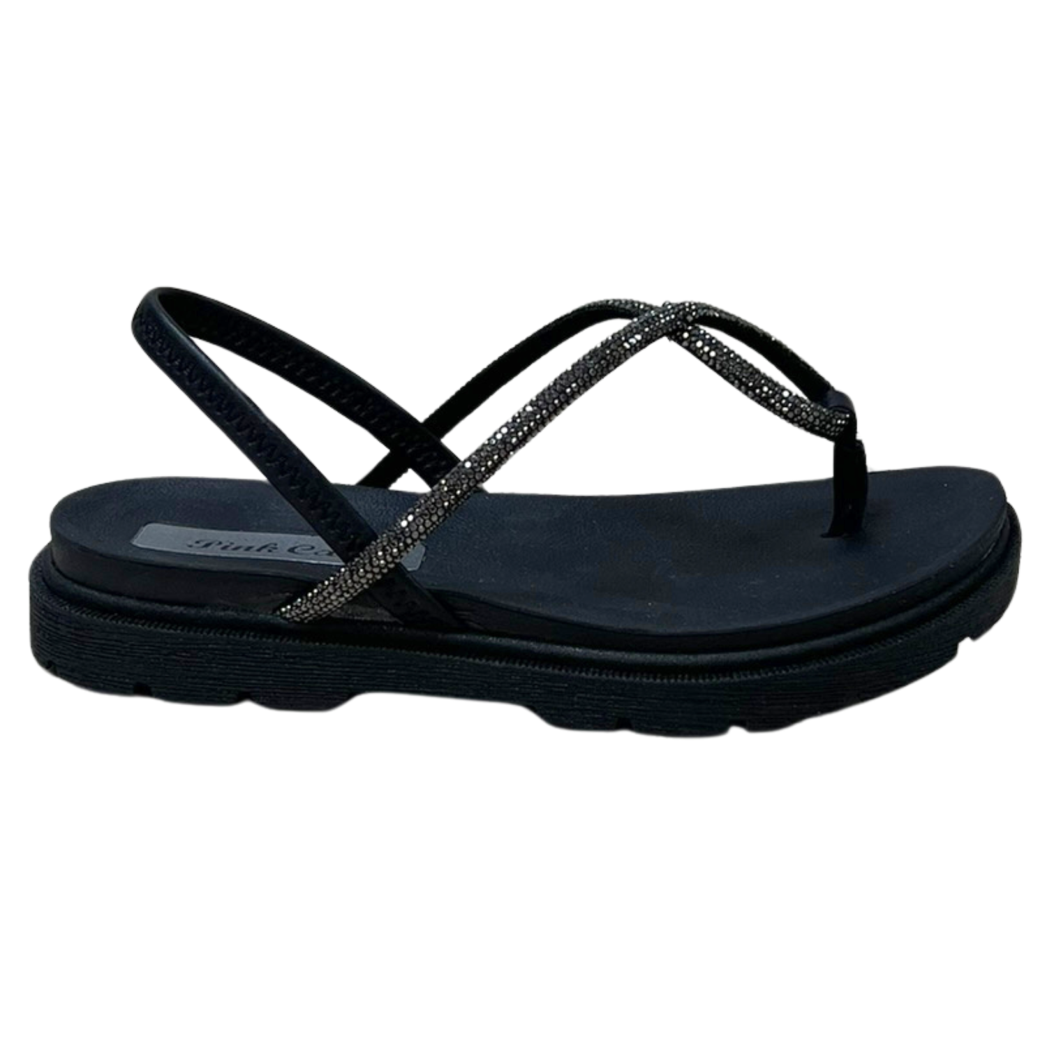 Sandália Pink Cats V5744 Papete Rives Preto