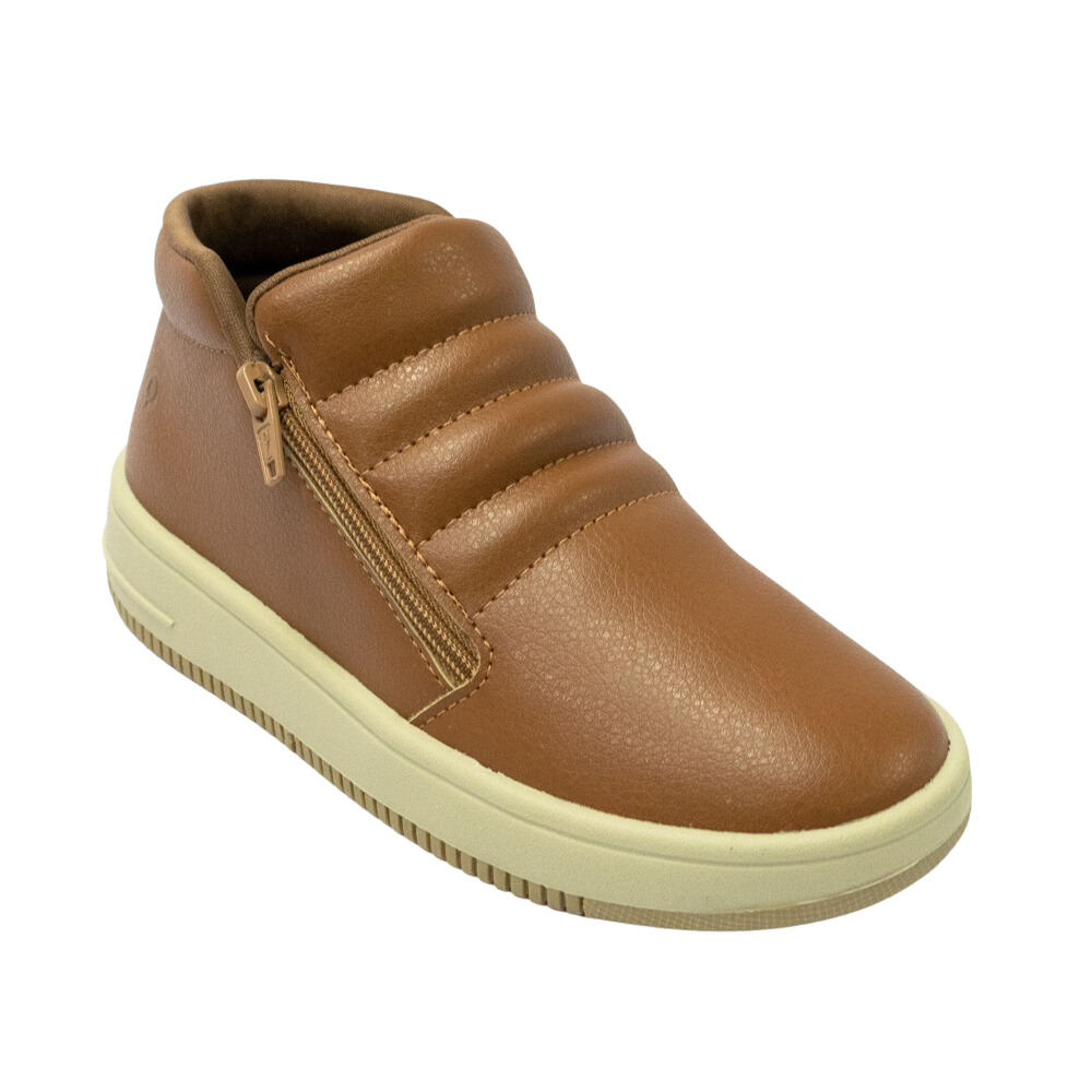 Tênis Ortopé 23250012-104 couro caramelo - Islen Calçados