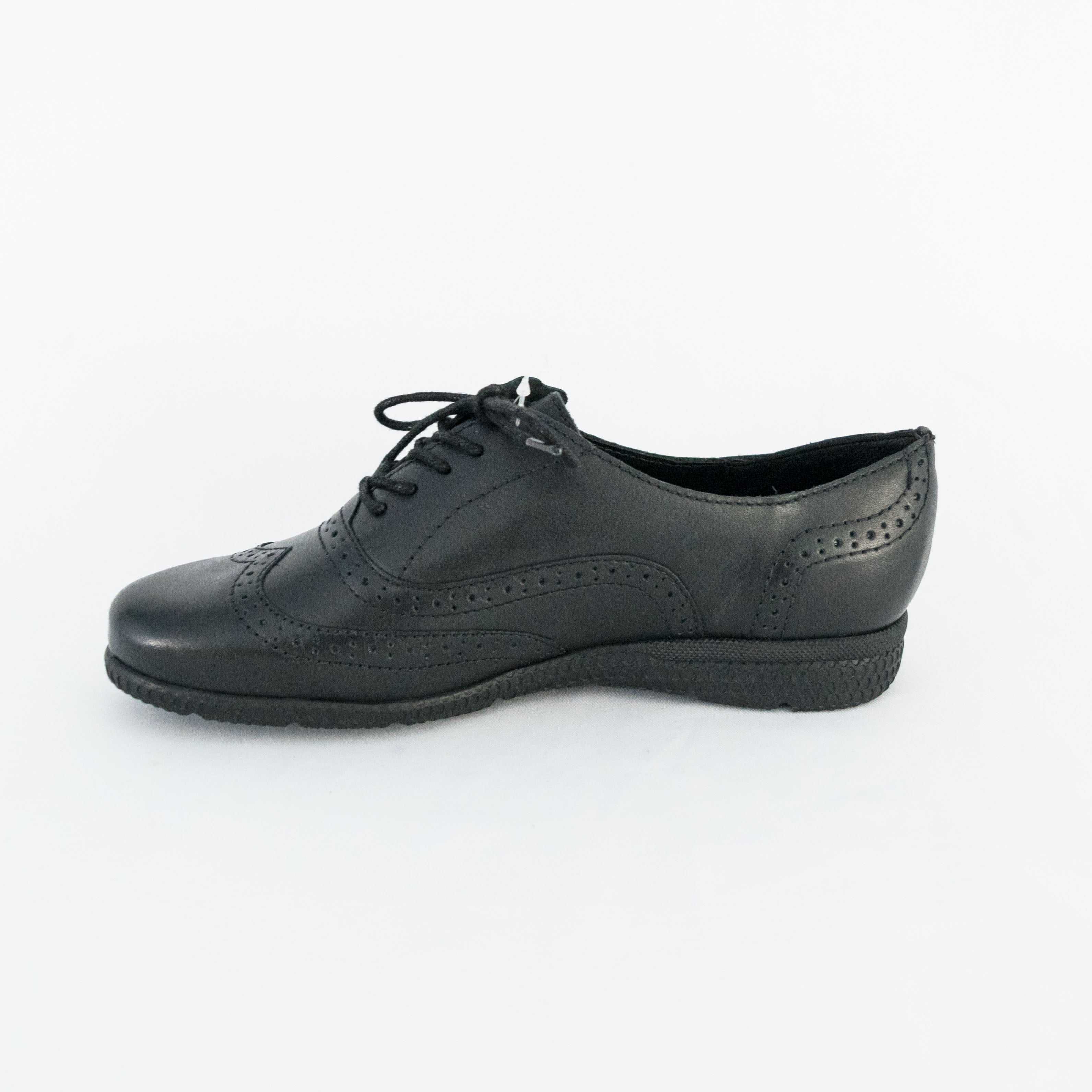 Sapato Bottero 301905 Argos Oxford Couro Tanino Preto