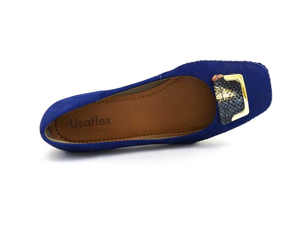 sapato usaflex feminino azul marinho