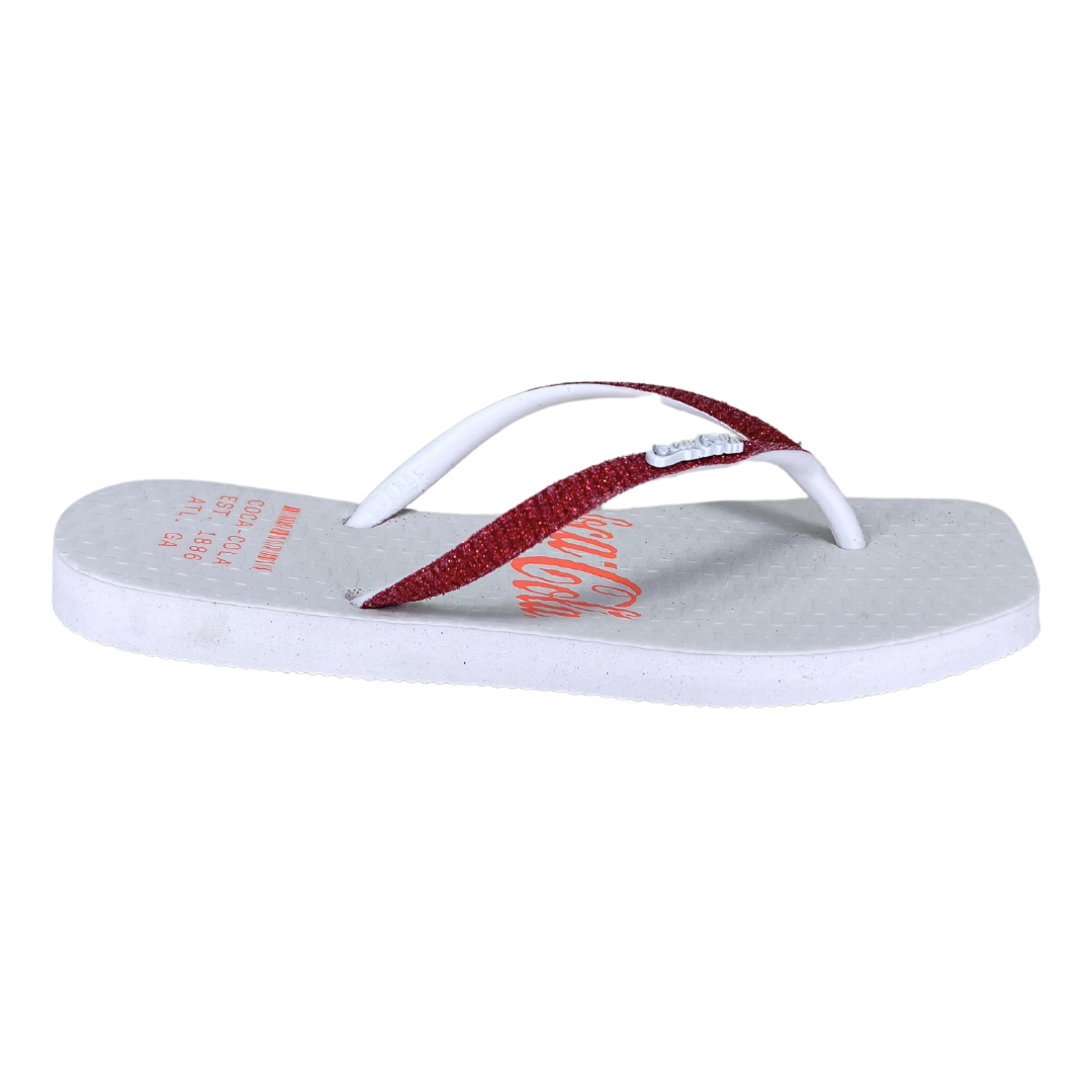 Chinelo Coca-Cola CC4387 Alma Square Branco