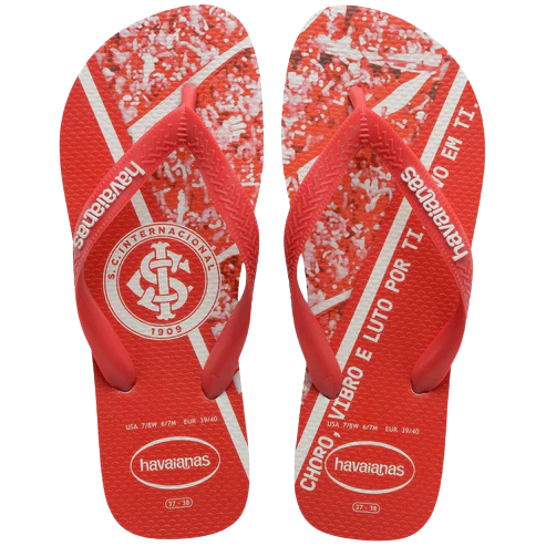 Chinelo Havaianas Top Times Internacional Vermelho