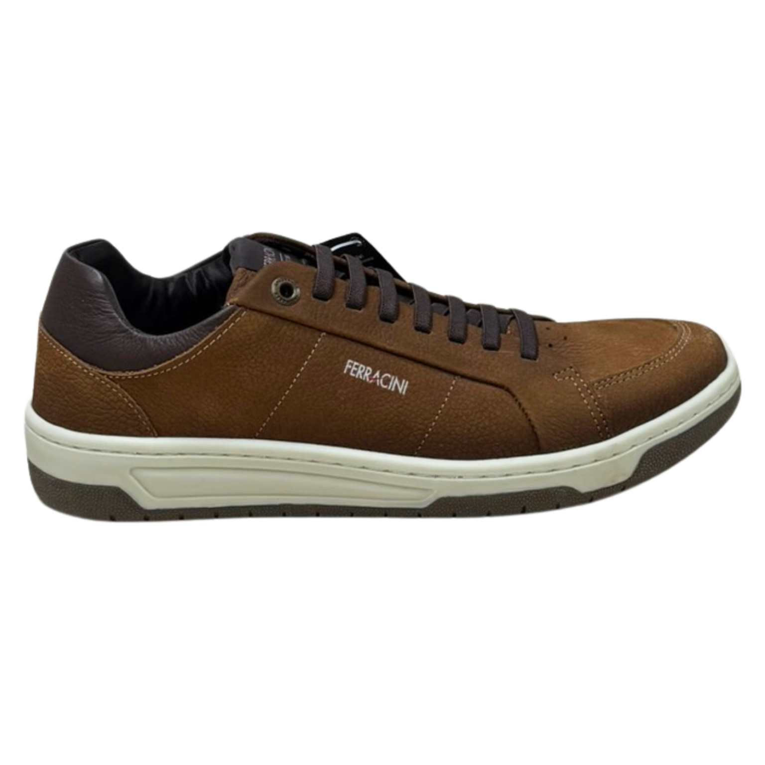 Sapatênis Ferracini 8050-617D Vox Couro Natural Caramelo