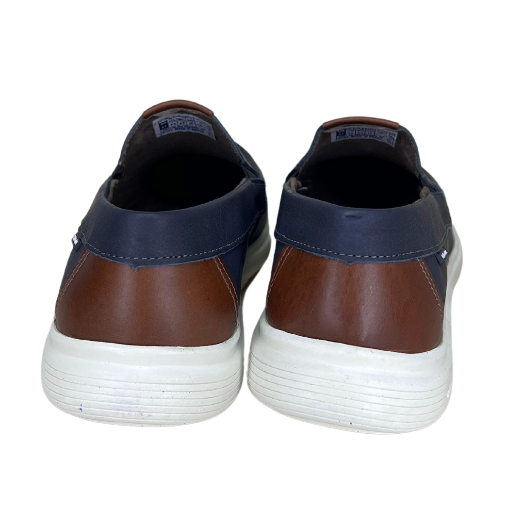 Sapatilha Pegada 142201-04 Couro Natural Estonado Marinho - Islen