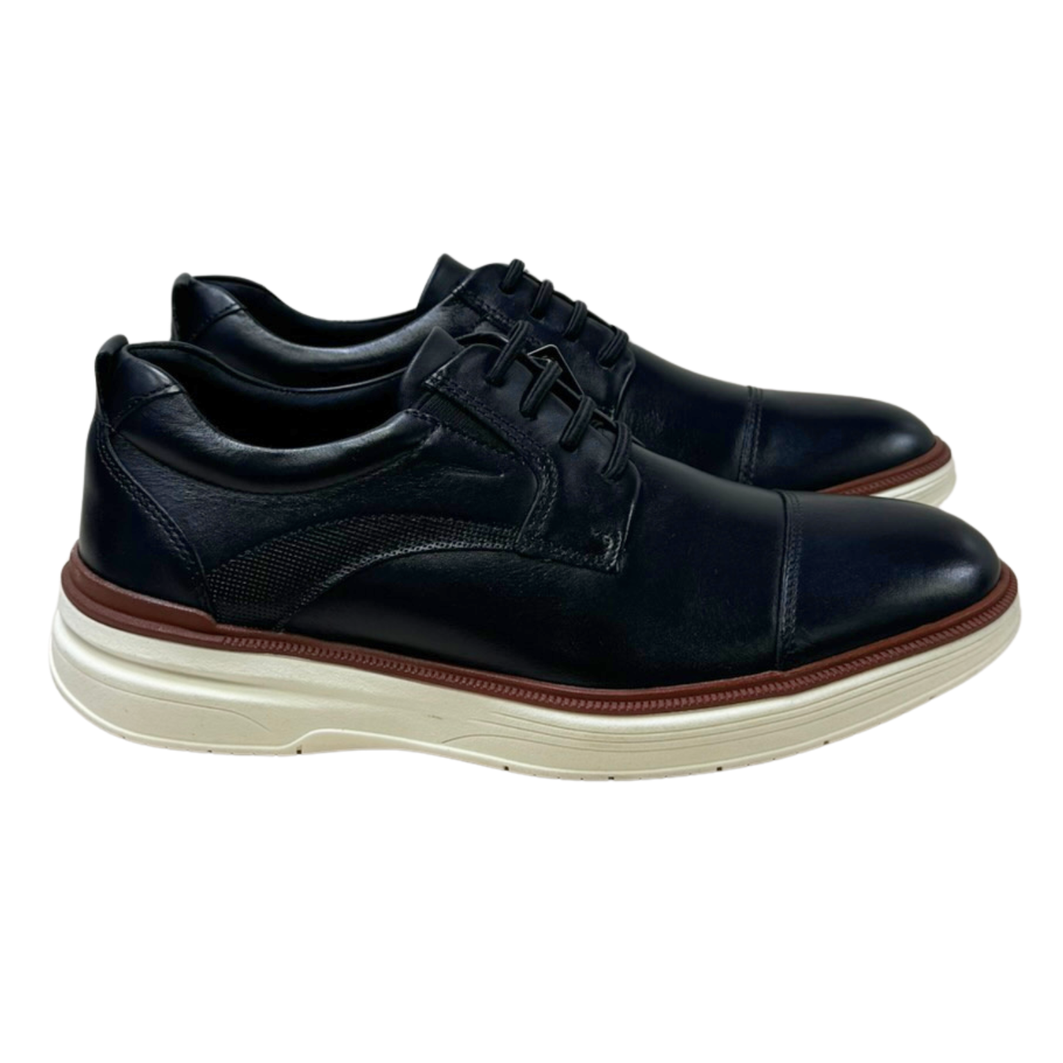 Sapato Ferracini 3167-719G Modena Couro Natural Preto - Islen Calçados