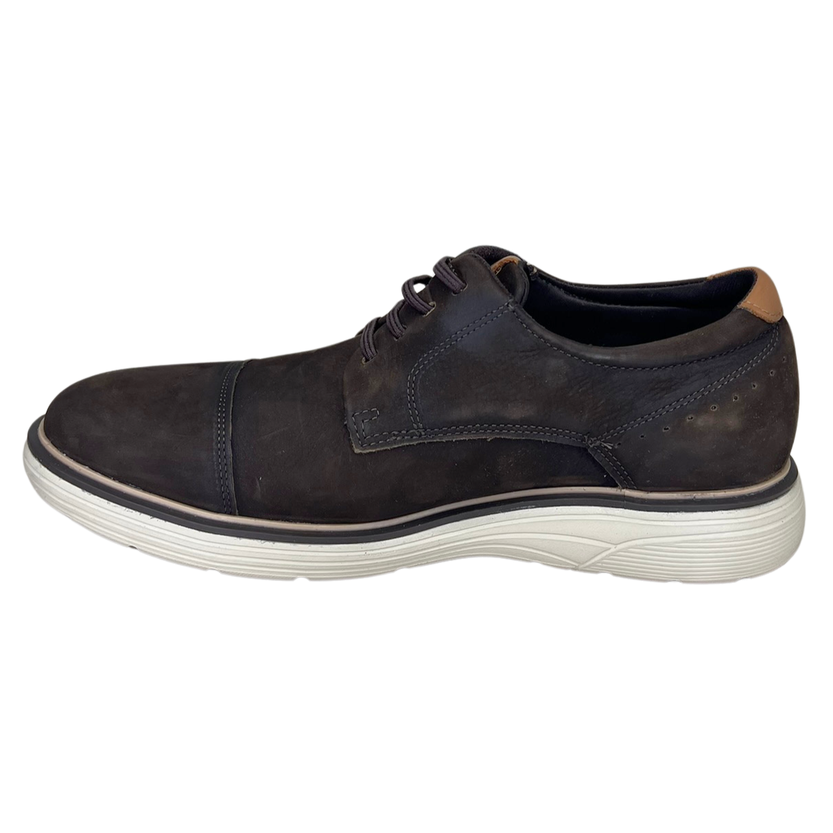 Sapato Ferracini 4961-696H Full Rusti Couro Nobuck Café - Islen