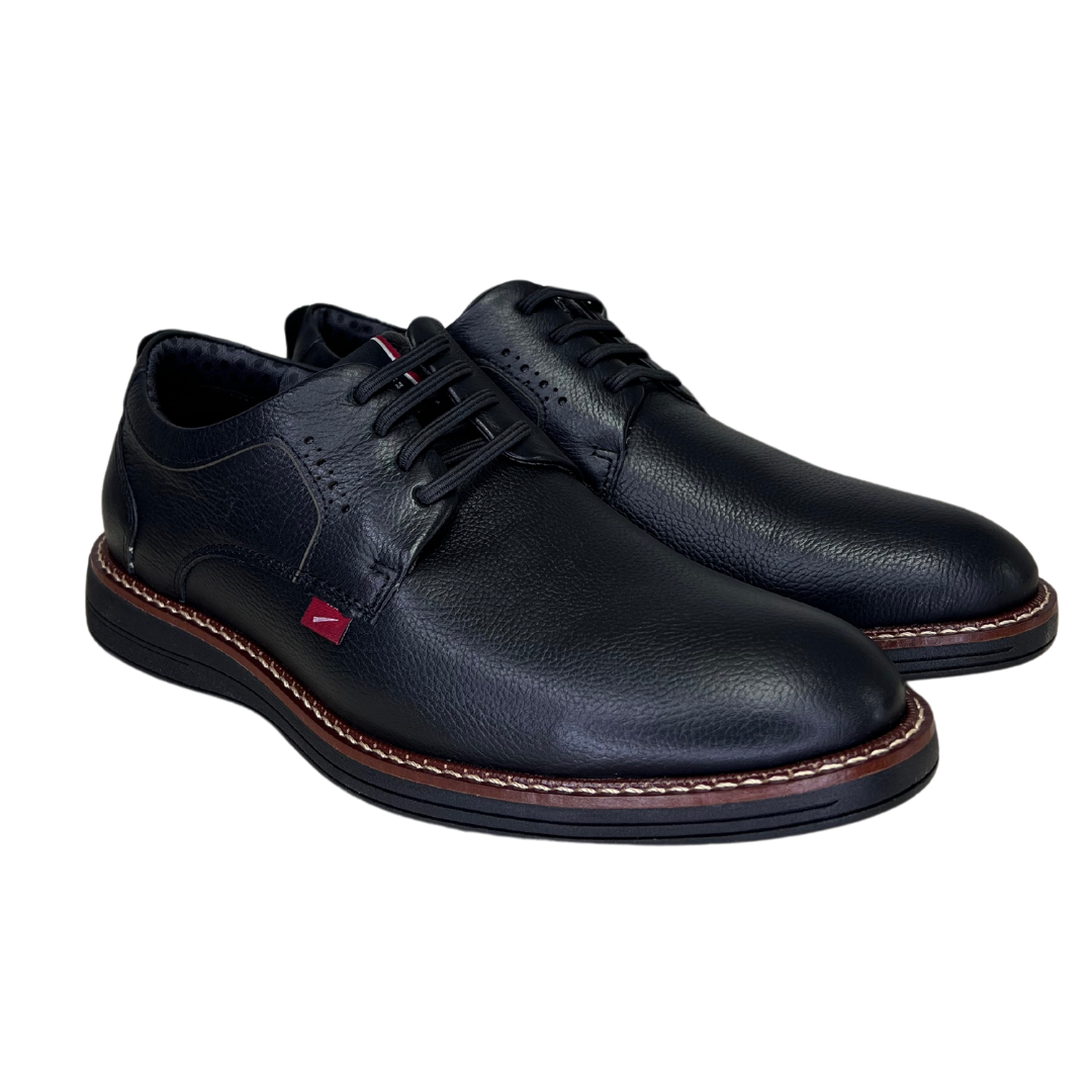 Sapato Ferracini 6155-675H Kingston Couro Natural Preto - Islen