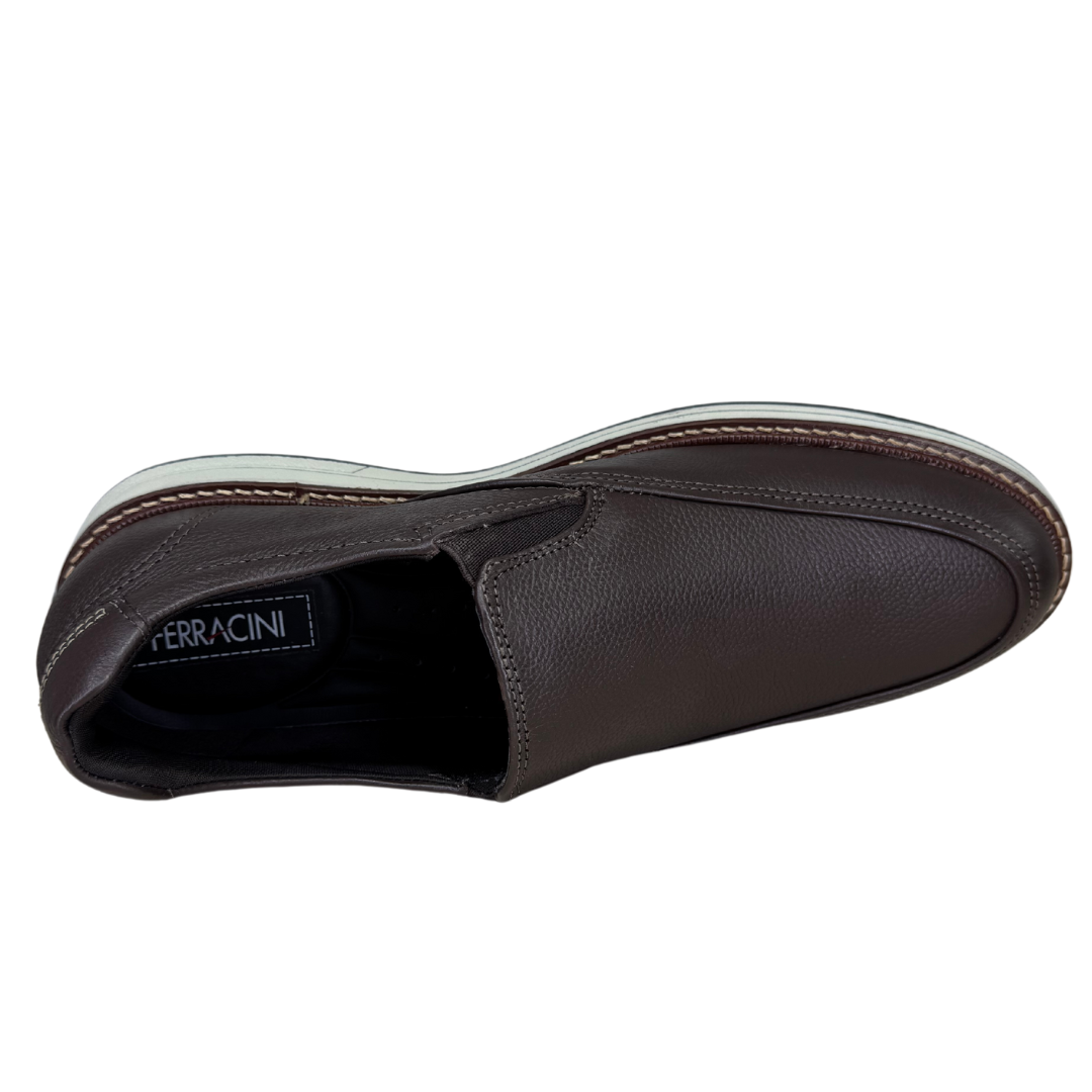 Sapato Ferracini 6159-675H Kingston Couro Natural Café - Islen