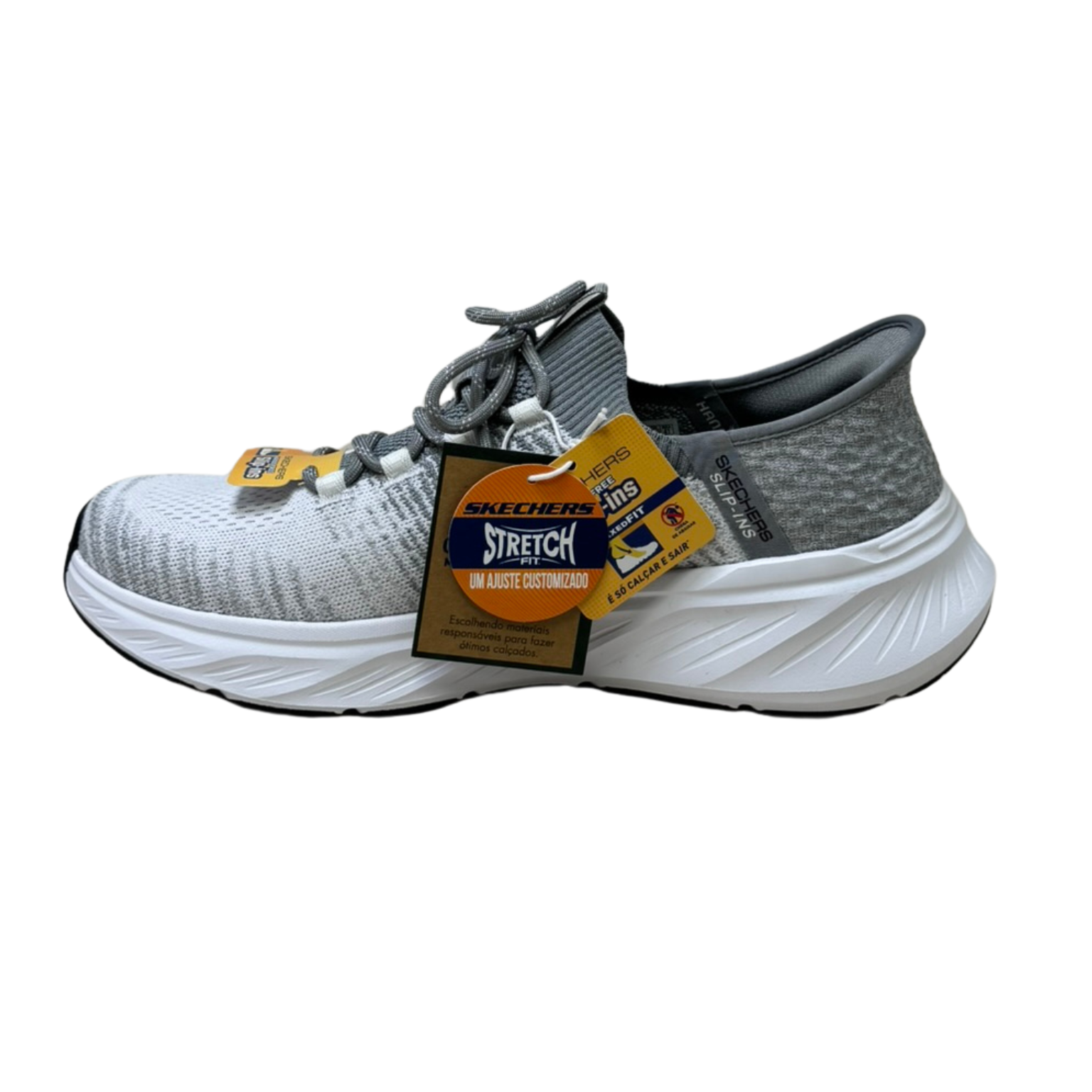 Tênis Skechers 232932 EdgeRide Raygo Slip-Ins Cinza - Islen Calçados