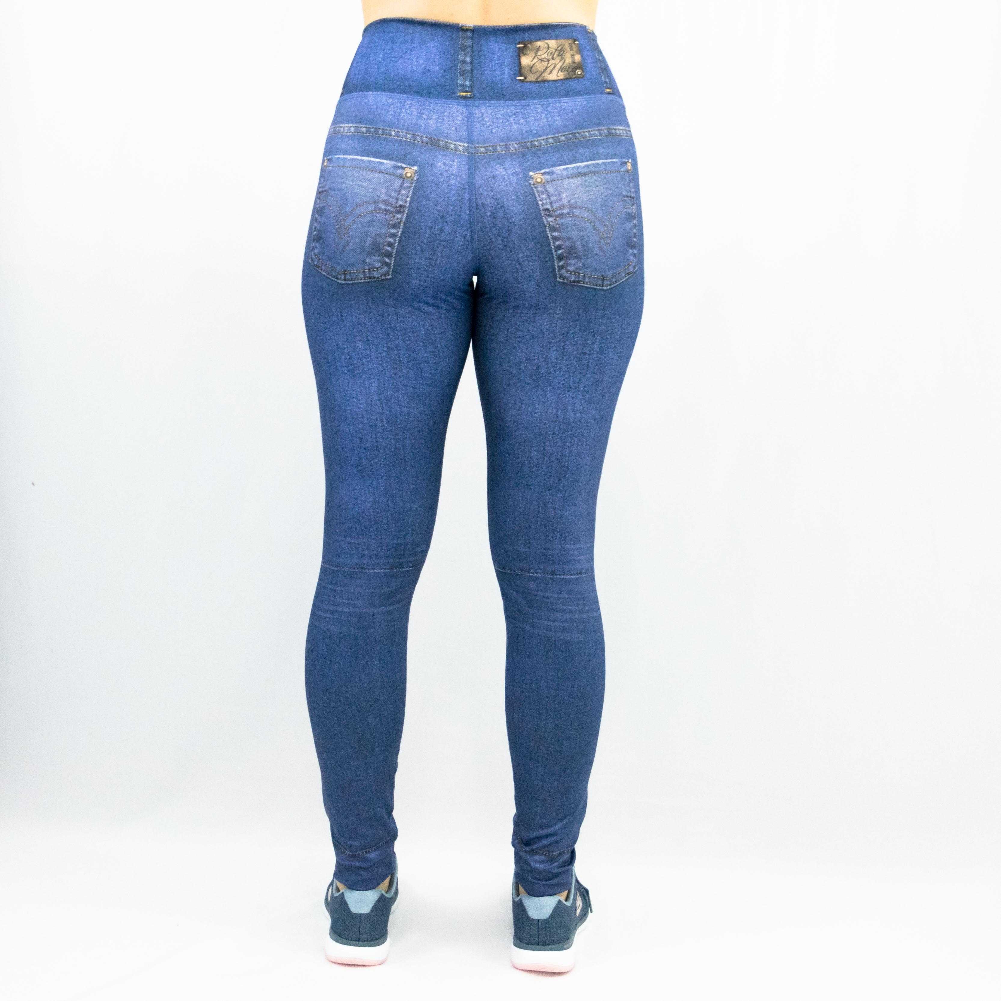 legging jeans rola moça