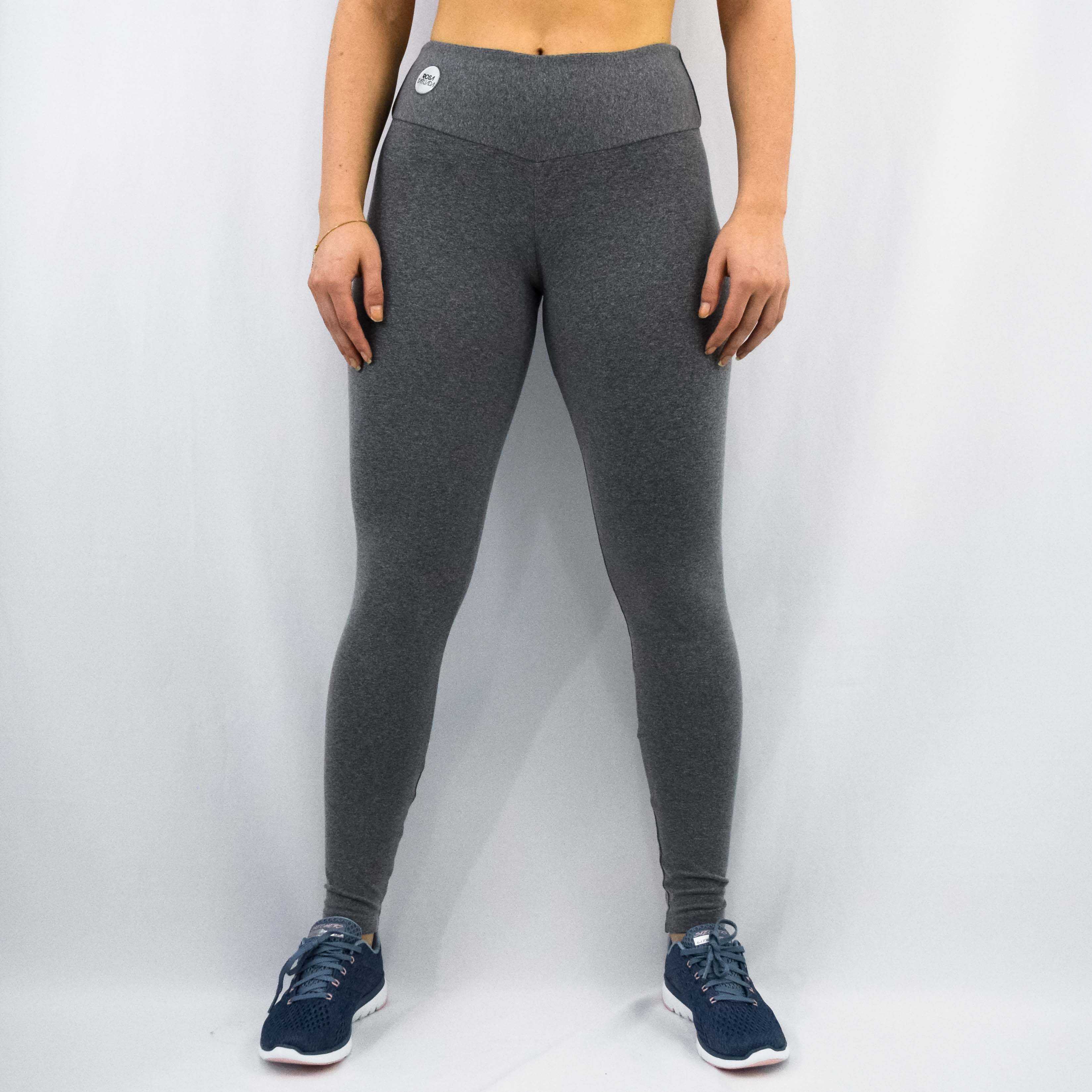 legging cinza com rosa