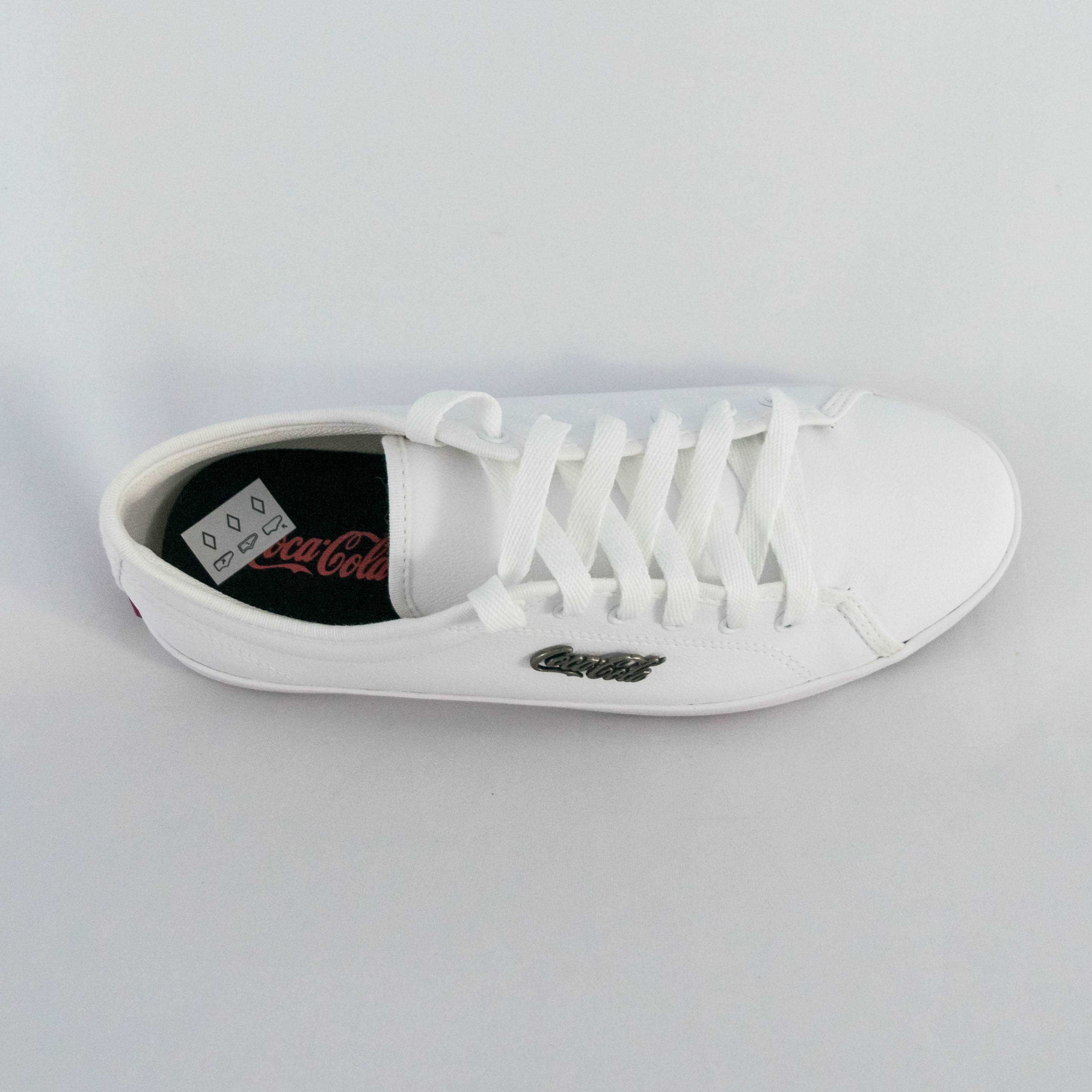 tenis coca cola branco couro