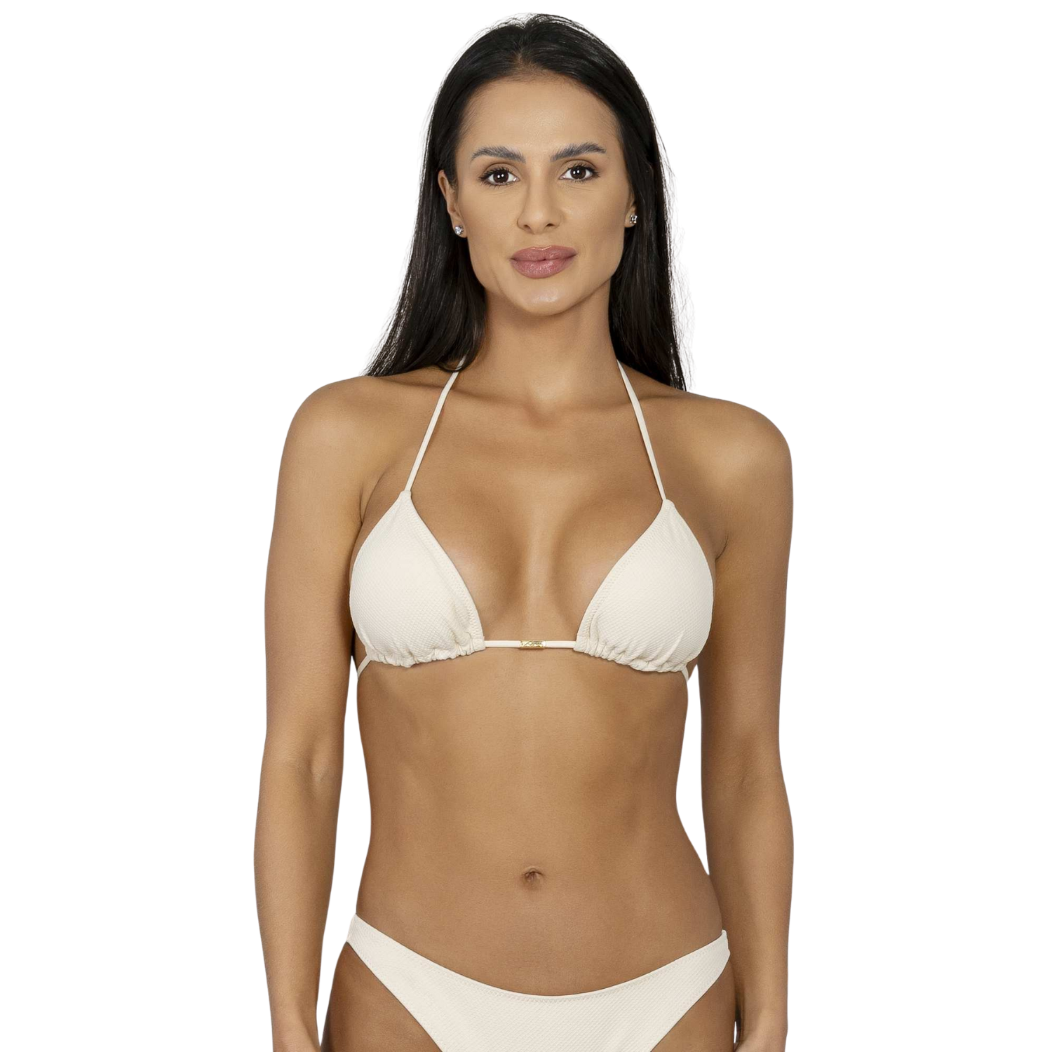 Top Run More 04638 Biquini Cortininha Bege