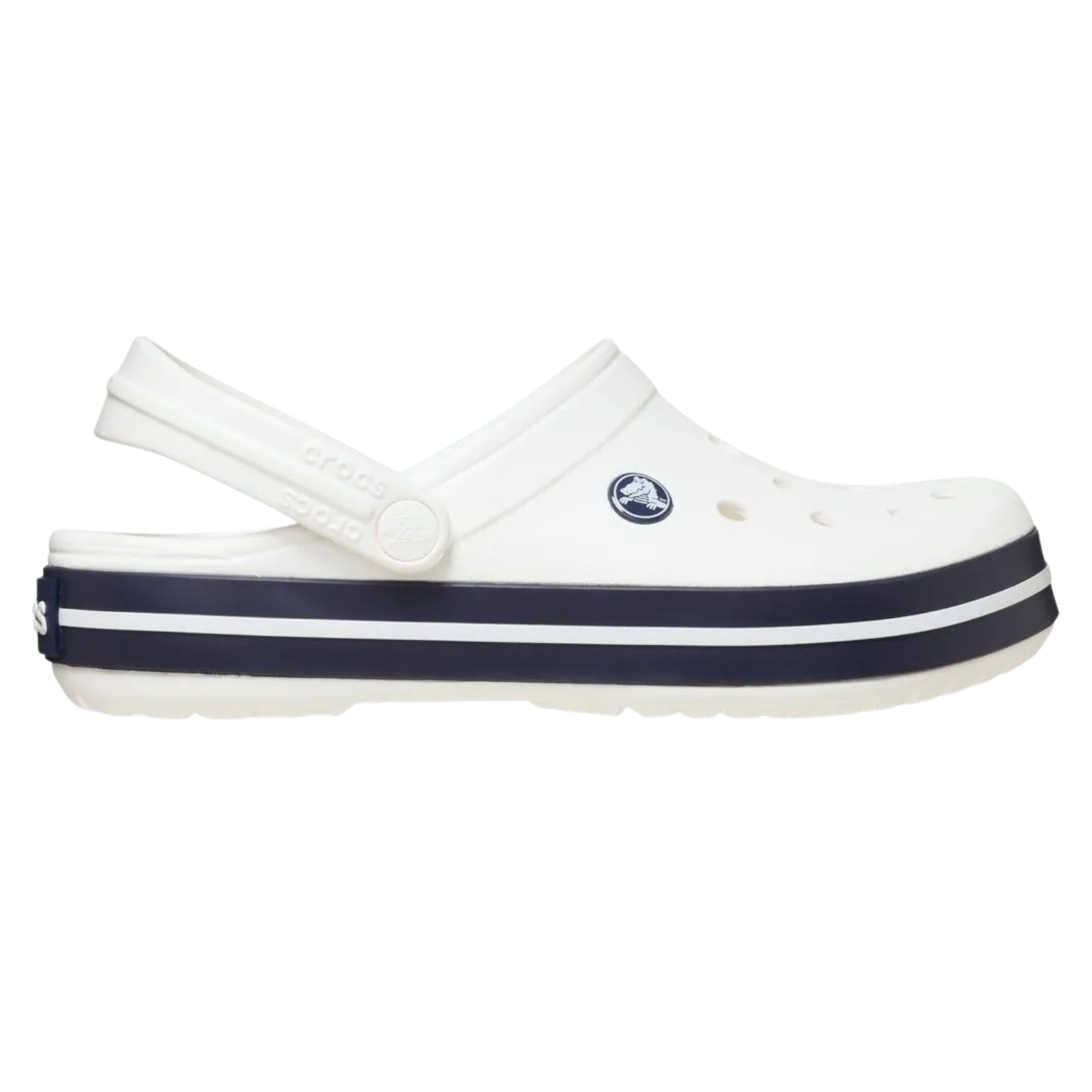 Babuche Crocs 11016 Crocband Branco Marinho