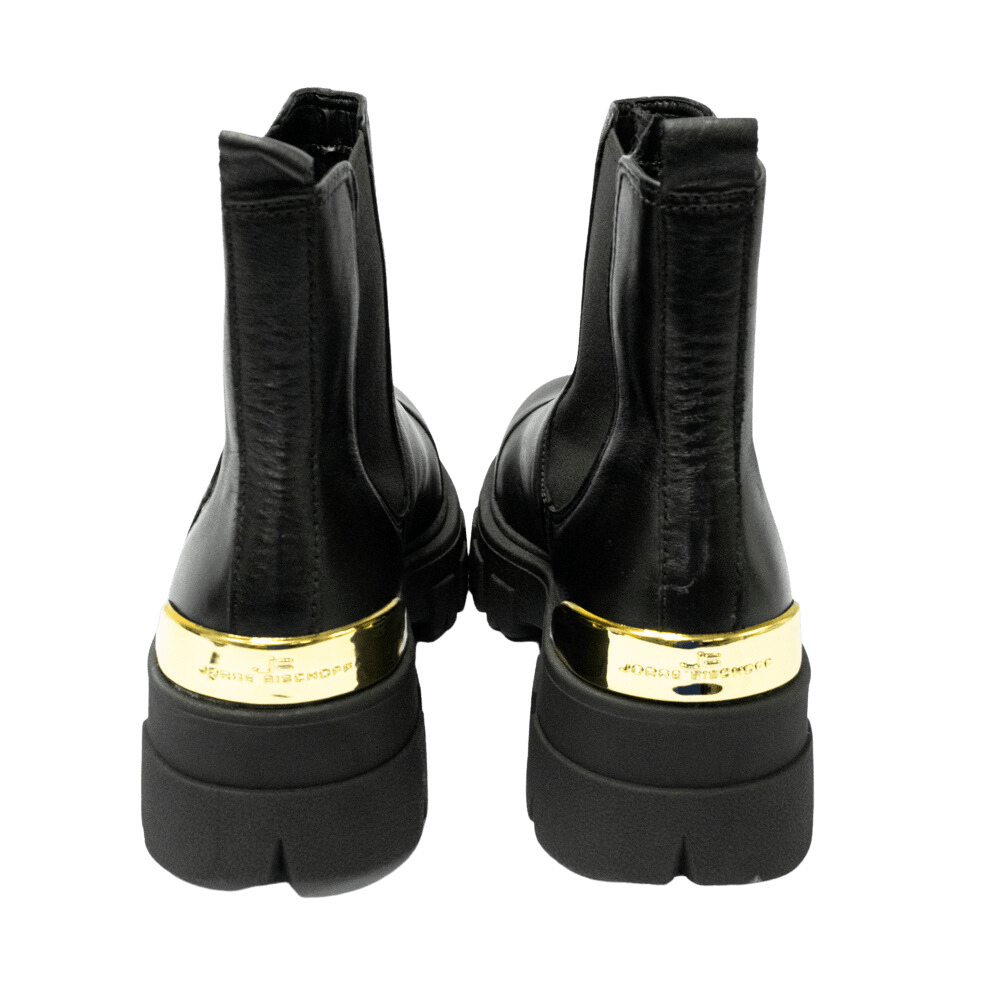 Bota Jorge Bischoff J14425014001 Couro Natural Preto - Islen Calçados