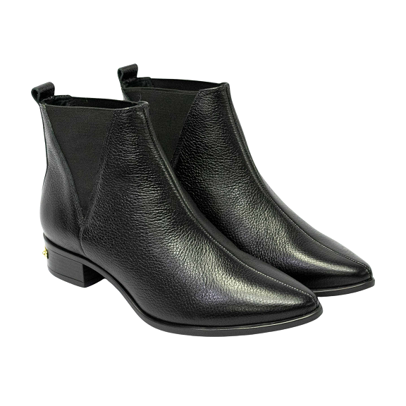 Bota Jorge Bischoff J17305006001 Couro Natural Preto - Islen Bota Jorge Bischoff J17305006001 Couro Natural Preto - Islen