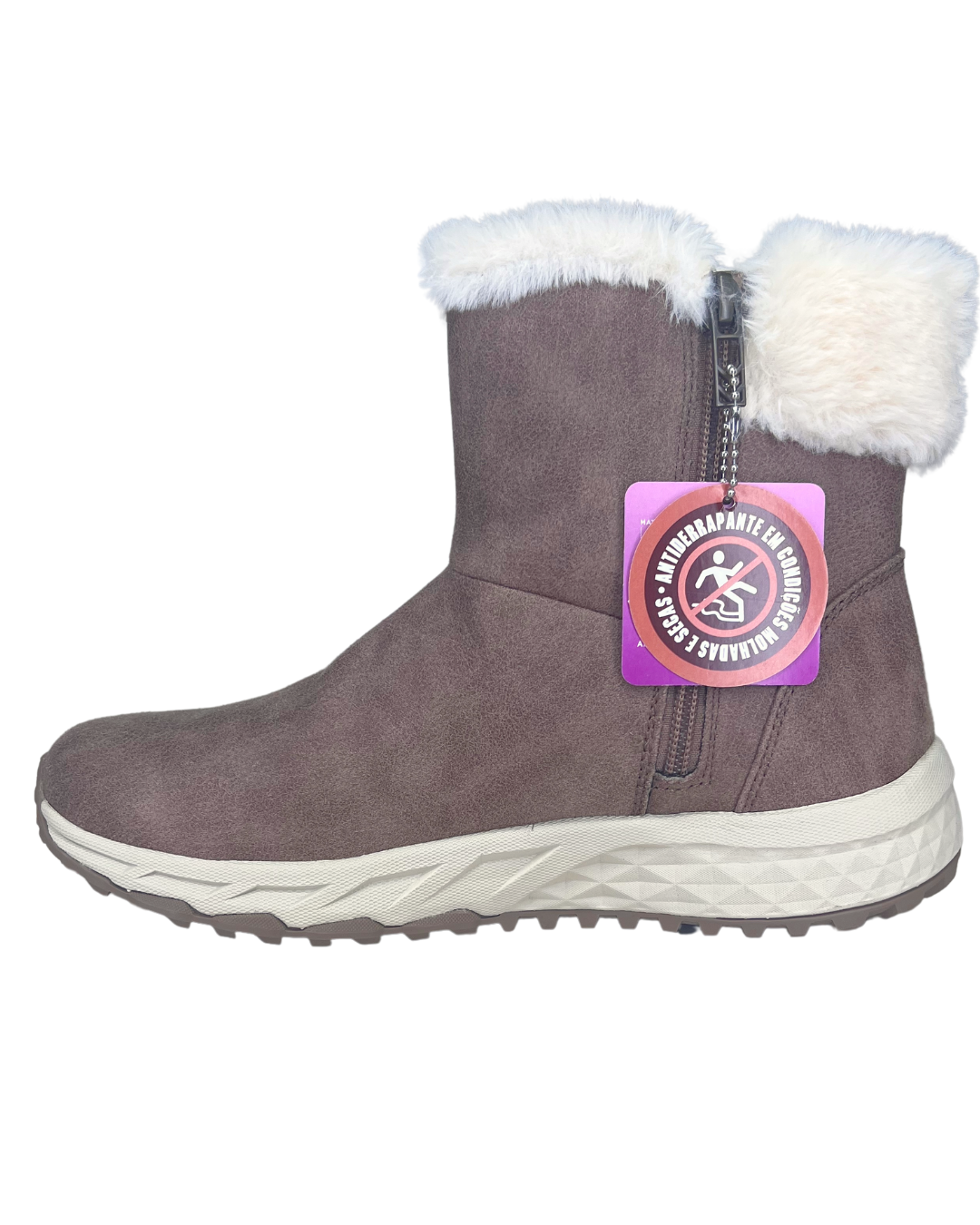 Bota Skechers 167413 Escape Plan Cozy Collab Castanho - Islen Calçados