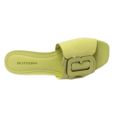 Chinelo Bottero 342501-6 Lilia Couro Natural Summer Amarelo Pastel