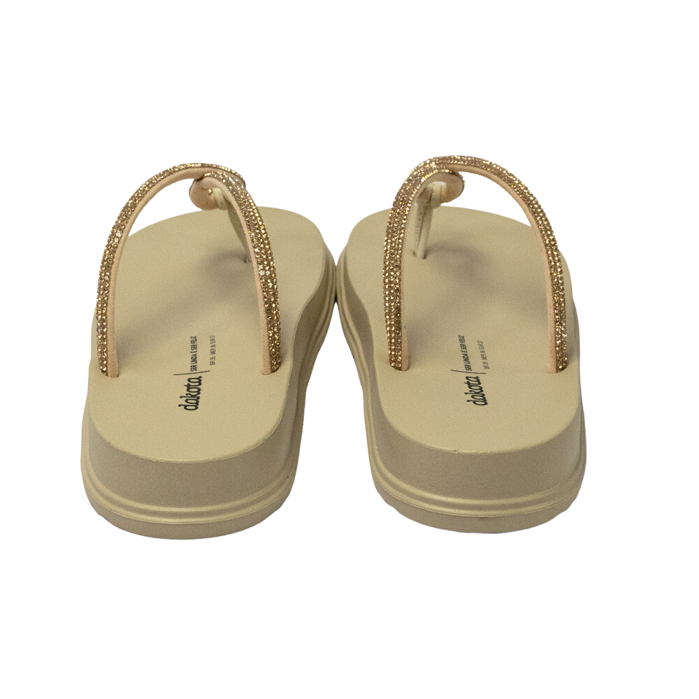 Chinelo Dakota Y6242 Rives Tule com Strass Rose - Islen Calçados