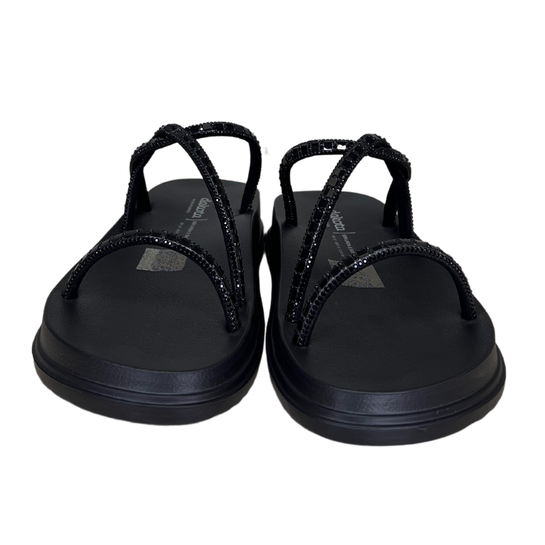 Chinelo Dakota Y6247-2 Papete com Strass Preto - Islen Calçados
