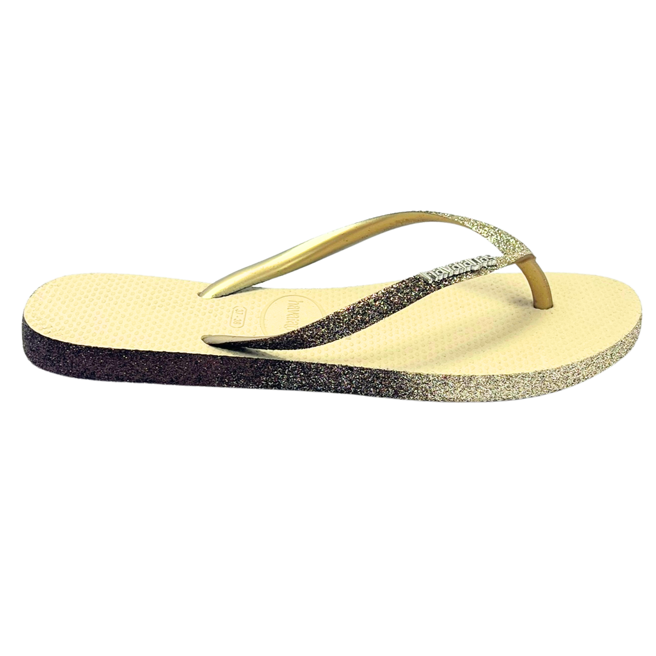 17241 Chinelo Havaianas Slim Sparkle ME FC Glitter Areia