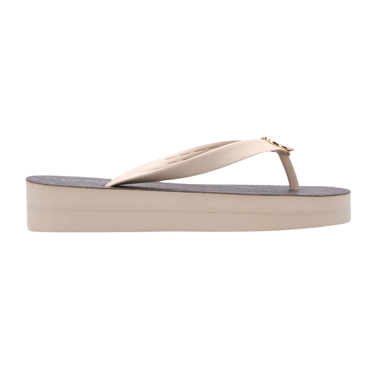 Chinelo Luz da Lua 60490003 Rubber Monograma Marfim