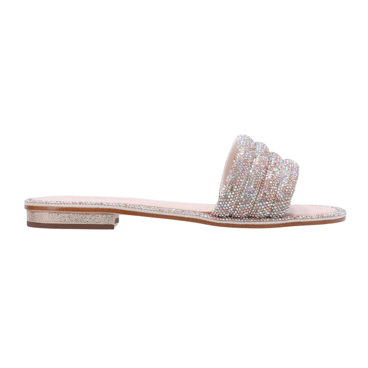 Chinelo Luz da Lua 80150010 Tira Strass Venus Cristal