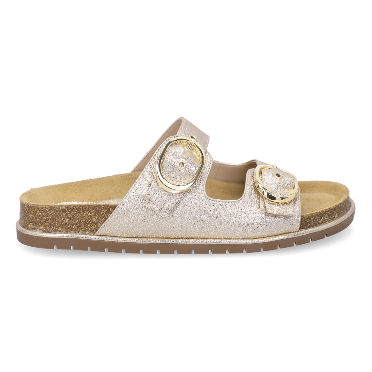 Chinelo Luz da Lua 80600001 Couro Natural Venus Ouro