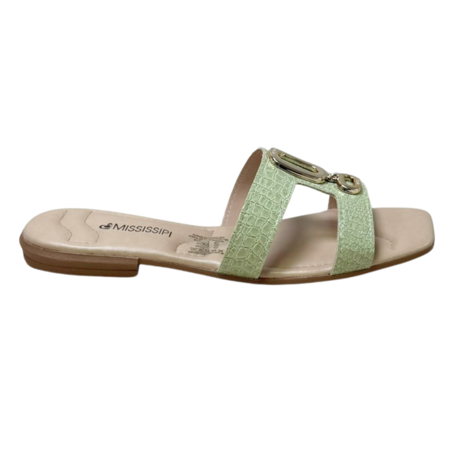 Chinelo Mississipi MF692 Rasteirinha Romani Oliva