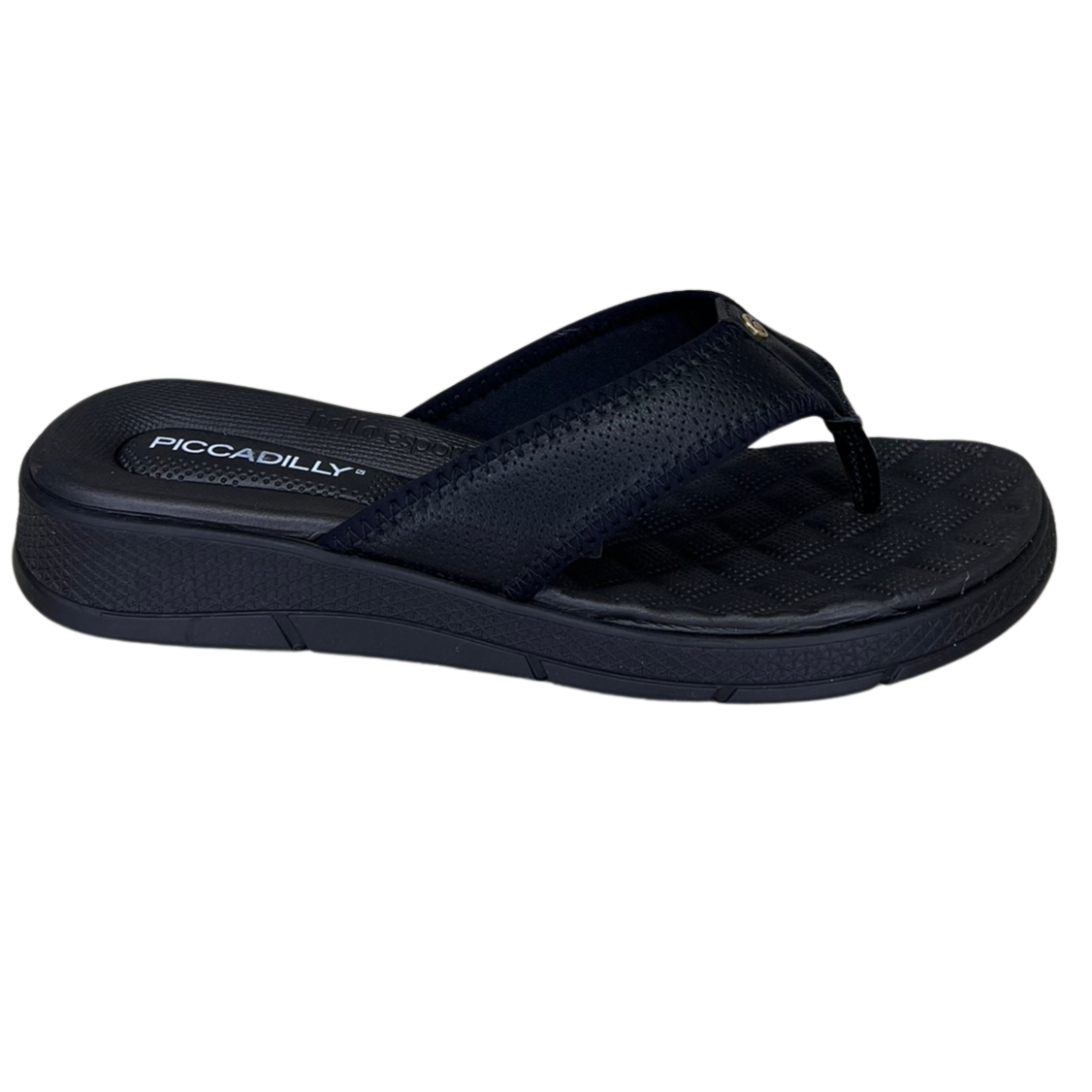 Chinelo Piccadilly 571009 Clas Wide Fit Preto