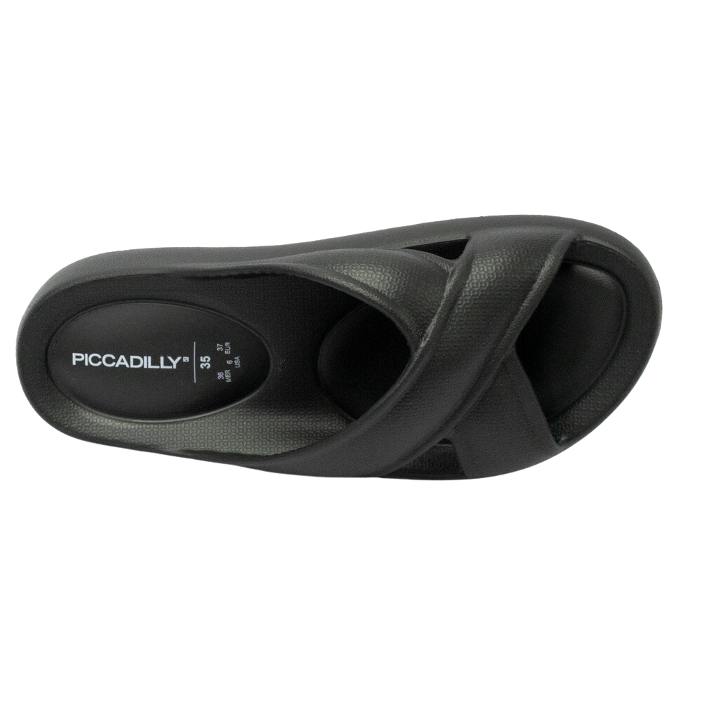 Chinelo Piccadilly C228001 Fun MarshMallow Preto - Islen Calçados